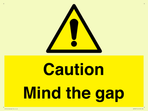 Caution Mind the gap